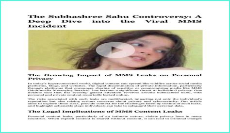Shubhshree Sahu Viral MMS Video: Unpacking The Controversy And Its Impact